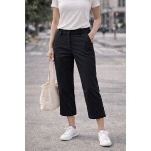Nike Golf Women's Black Cropped Pants Size 10 Workwear Travel Athletic‎